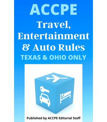 Travel, Entertainment and Auto Rules 2023 TEXAS & OHIO ONLY